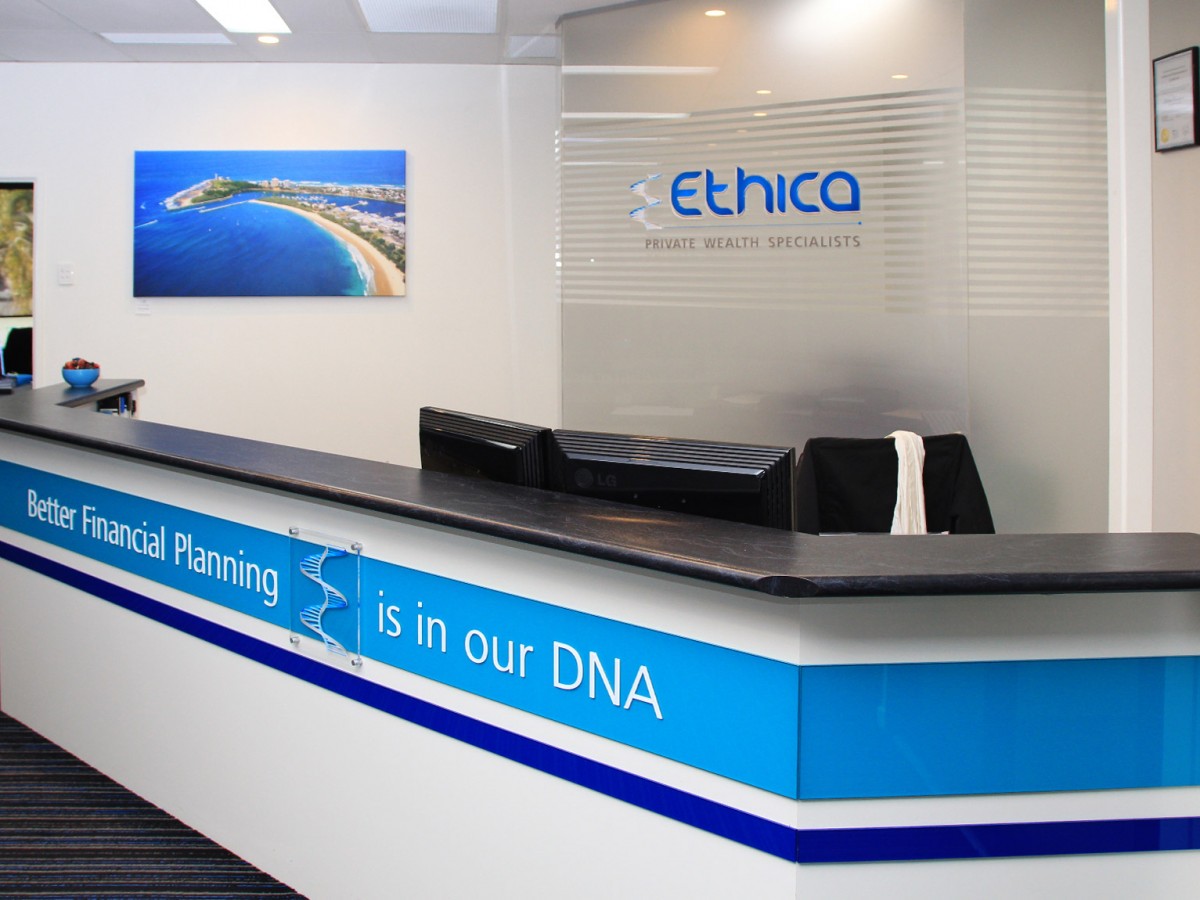 Ethica Private Wealth Specialists Internal Signage